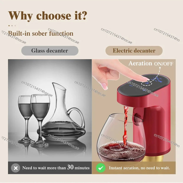 Auto Touchless Electric Bottle Pump: Effortless Serving for Whiskey and Wine Lovers