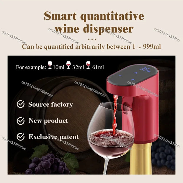 Auto Touchless Electric Bottle Pump: Effortless Serving for Whiskey and Wine Lovers